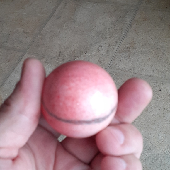 Antigue Pink Egyptian Marble egg - Picture 4 of 5